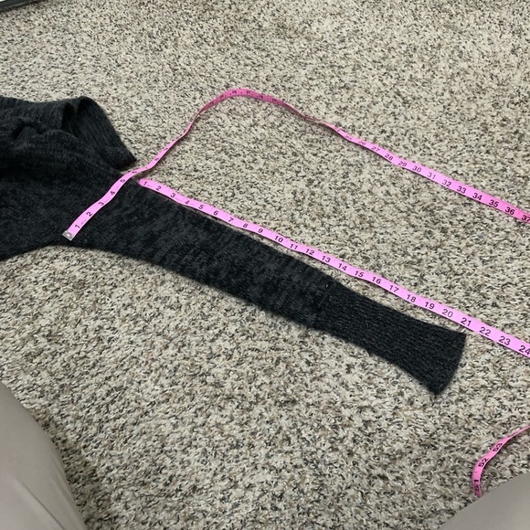 Autumn Cashmere Cowl Neck Sweater Size Medium Dark Gray - Picture 9 of 9